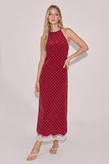 VESTIDO POLKA ROJO