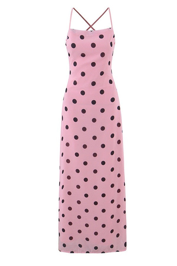 VESTIDO POLKA ROSA