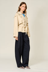 GABARDINA CORTA BEIGE