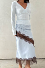 FALDA SATIN BABY BLUE