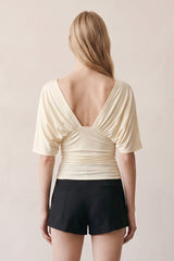 BLUSA CROP DE ESCOTE PROFUNDO