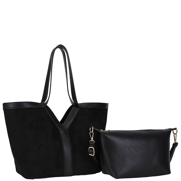 Bolso tote suede2 en 1