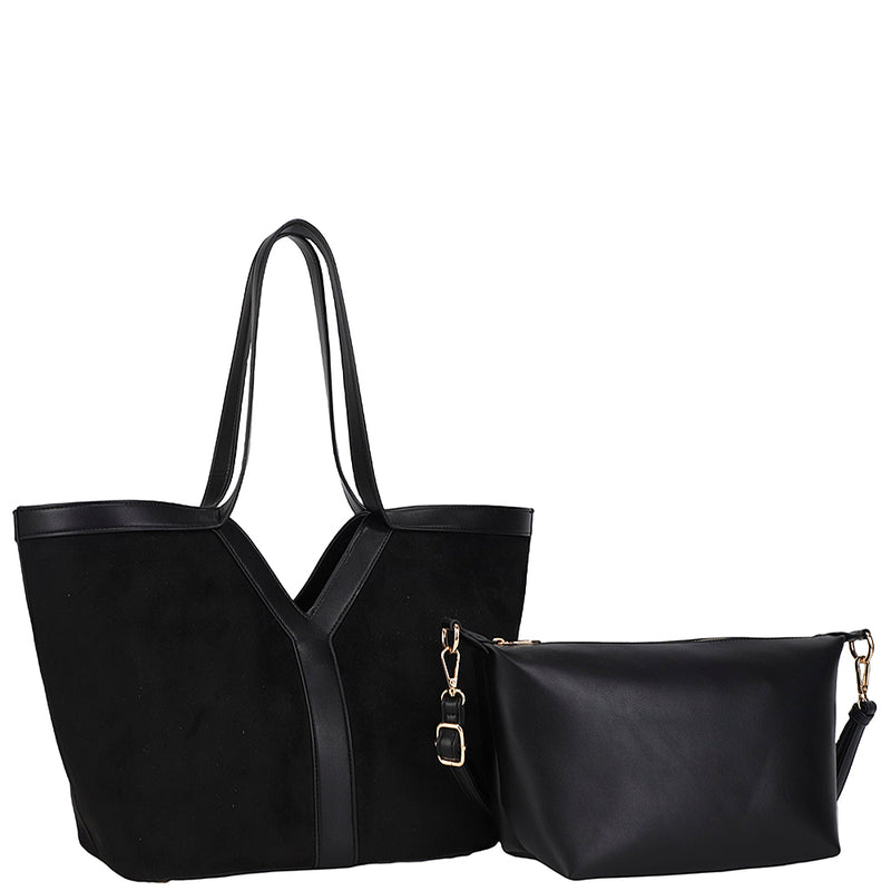 Bolso tote suede2 en 1