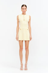 VESTIDO DE PUNTO BOTONES DORADOS