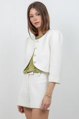BLAZER CORTO BLANCO