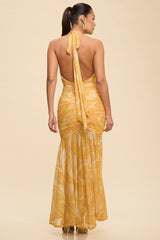 VESTIDO AMARILLO CON DETALLE