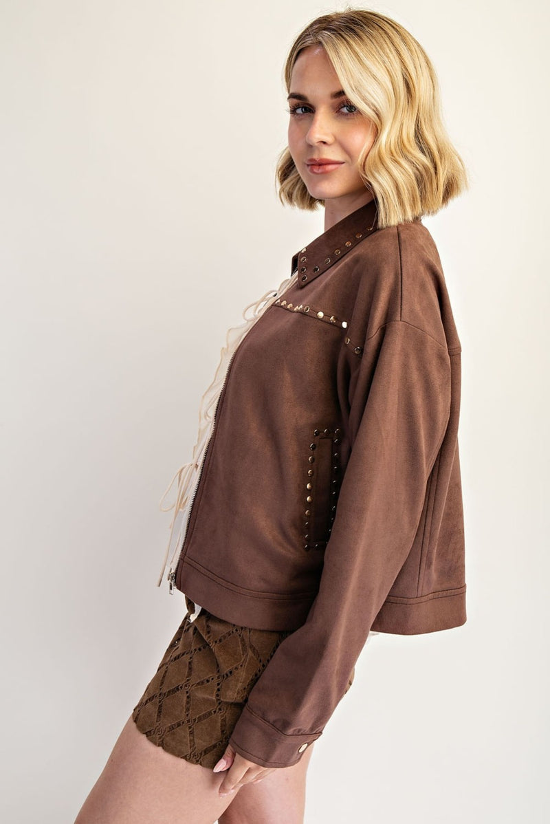 JACKET CON DETALLES DORADOS