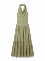 VESTIDO HALTER OLIVO