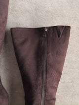 BOTAS CHOCOLATE DE GAMUZA