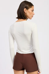BLUSA BLANCA CHIC PERLA