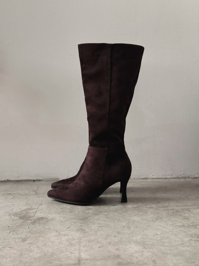 BOTAS CHOCOLATE DE GAMUZA