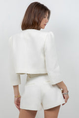 BLAZER CORTO BLANCO
