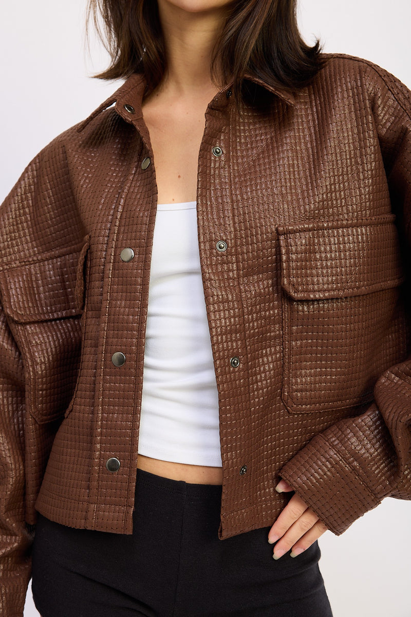 BROWN SNAKE JACKET