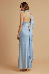 VESTIDO BABY BLUE SATIN