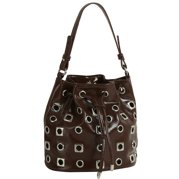 Bolso estilo bucket - doble vista
