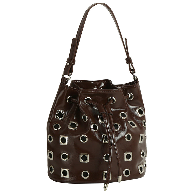 Bolso estilo bucket - doble vista