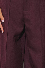 PANTALÓN DE VESTIR RECTO CIRUELA