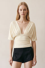 BLUSA CROP DE ESCOTE PROFUNDO