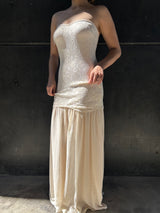 VESTIDO BEIGE STRAPPLE