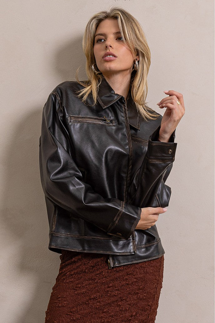 JACKET VINTAGE ESPRESSO