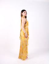 VESTIDO AMARILLO CON DETALLE
