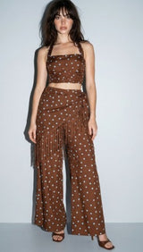 SET BLUE POLKA MOCHA