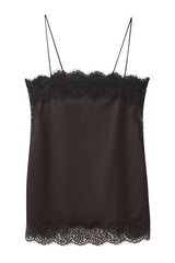 SET SATIN CHOCOLATE CON ENCAJE