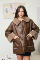 JACKET MARRON ABORREGADA