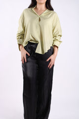PANTALÓN NEGRO SATINADO