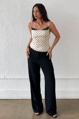 BLUSA POLKA CON ENCAJE