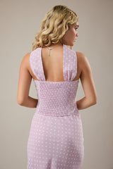 TOP POLKA CON MASCADA EN CUELLO