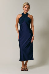 VESTIDO SATIN CON DETALLE AJUSTABLE