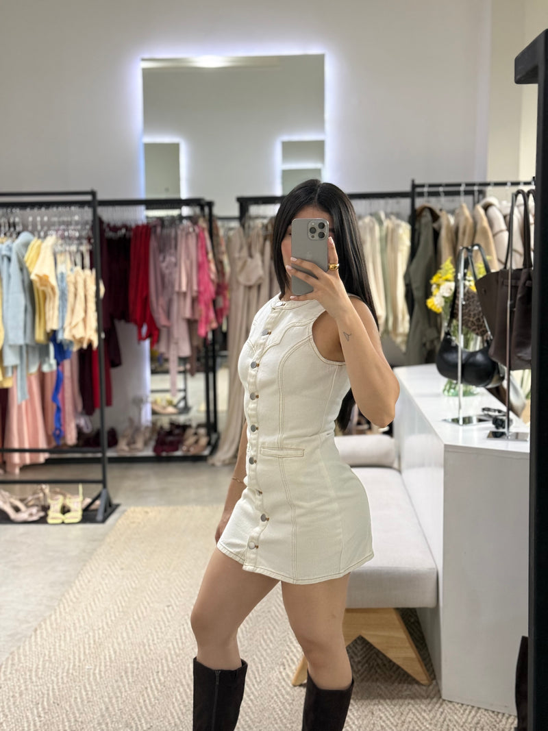 VESTIDO COWGIRL CREAM
