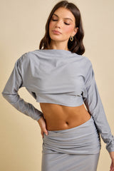 SET ELEGANTE GRIS CON COLLAR