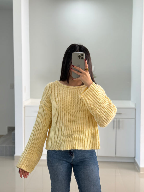 SWEATER DE PUNTO BABY YELLOW