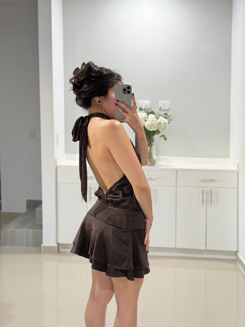 VESTIDO CORTO HALTER