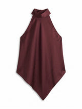 BLUSA HALTER SATIN