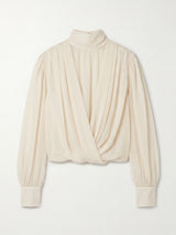 BLUSA CHIFON CON TRANSPARENCIA