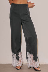 PANTALON SATIN DE ENCAJE