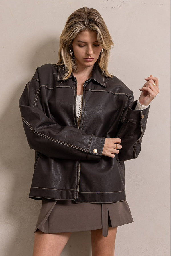 JACKET VINTAGE CHOCOLATE