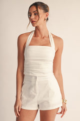 SET SHORT Y TOP HALTER