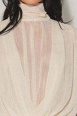 BLUSA CHIFON CON TRANSPARENCIA