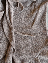 BLUSA CAFÉ CON ENCAJE