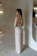 JUMPER BEIGE CON DETALLE DORADO