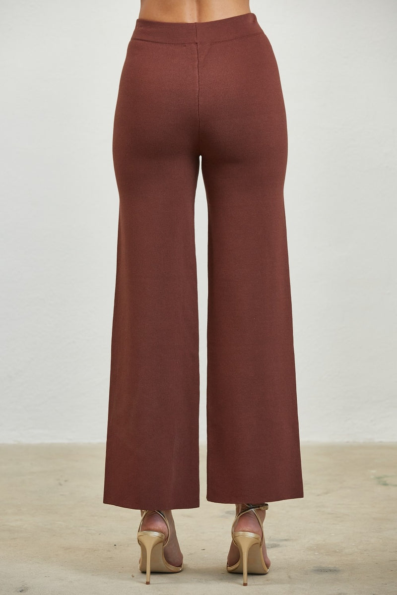 SET LADRILLO PANTALON BOTONES DORADOS