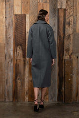 ABRIGO GRIS LARGO