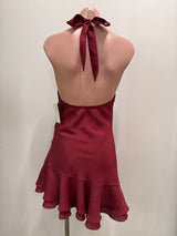VESTIDO ROJO HALTER