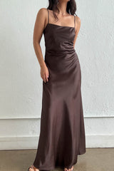 VESTIDO LARGO SATINADO