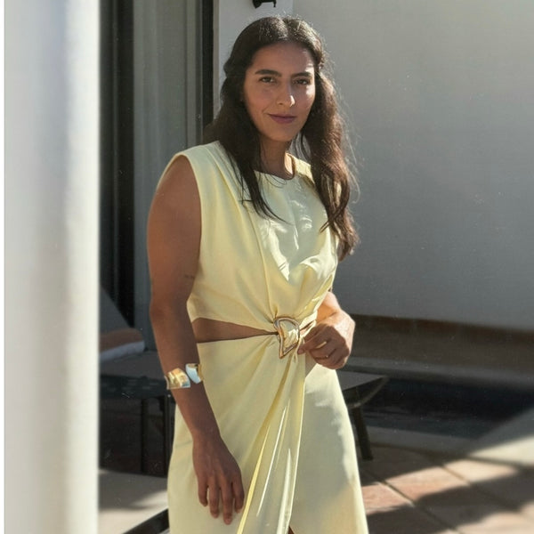 VESTIDO ARGOLLA DORADA
