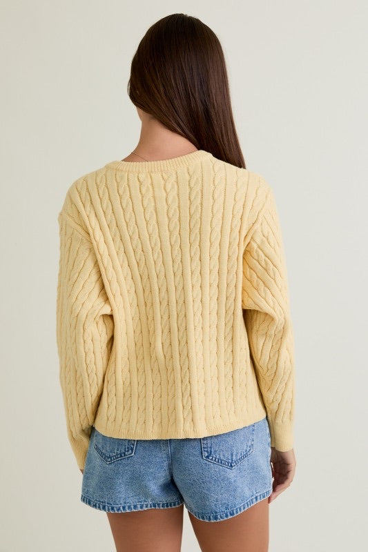 SUETER TEJIDO AMARILLO